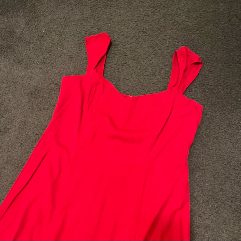 Reformation Bryson Dress Cherry 2 Pink Red NWT - Picture 10 of 10